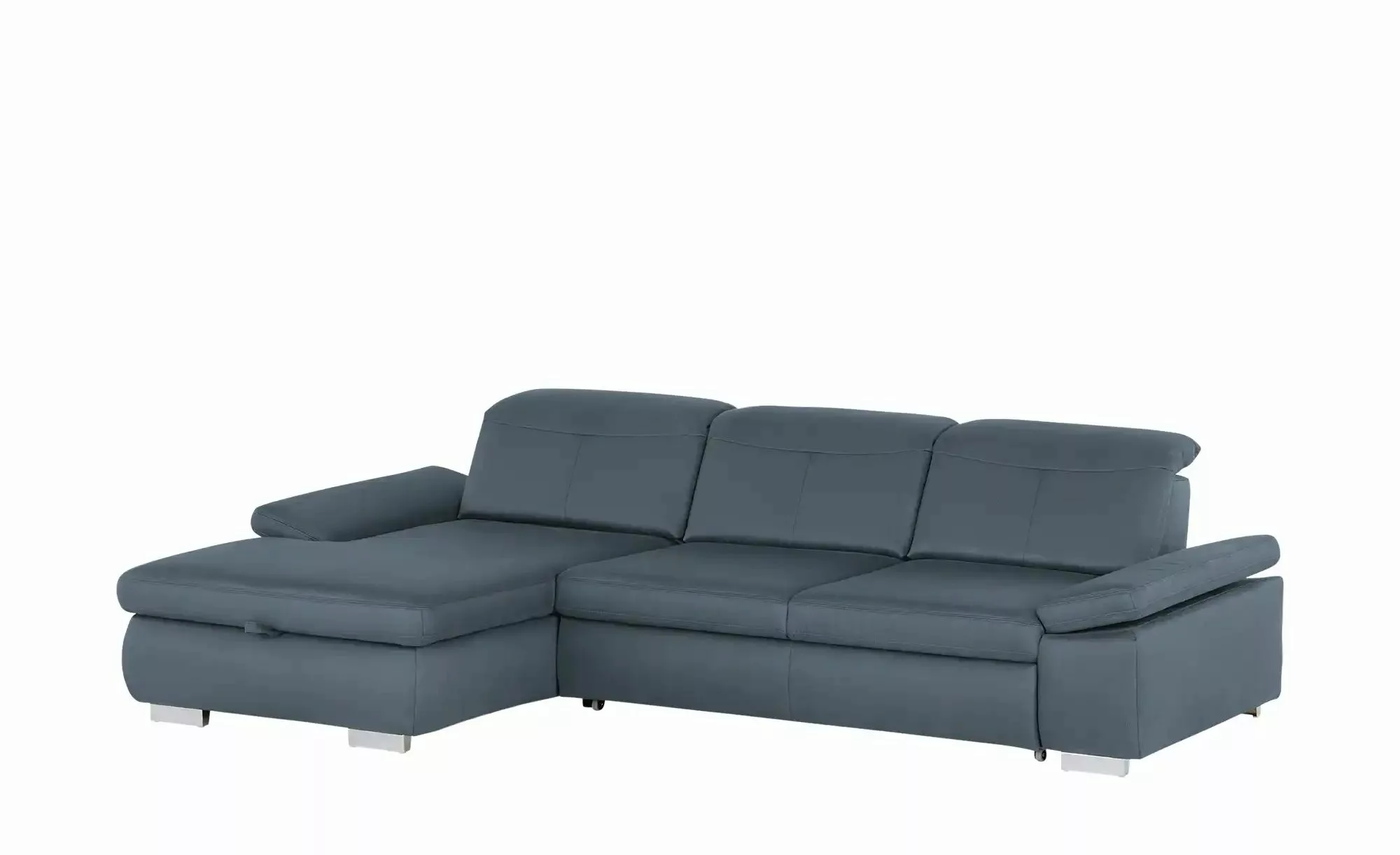 Lounge Collection Ecksofa aus Mikrofaser Kathrin ¦ blau ¦ Maße (cm): B: 309 günstig online kaufen