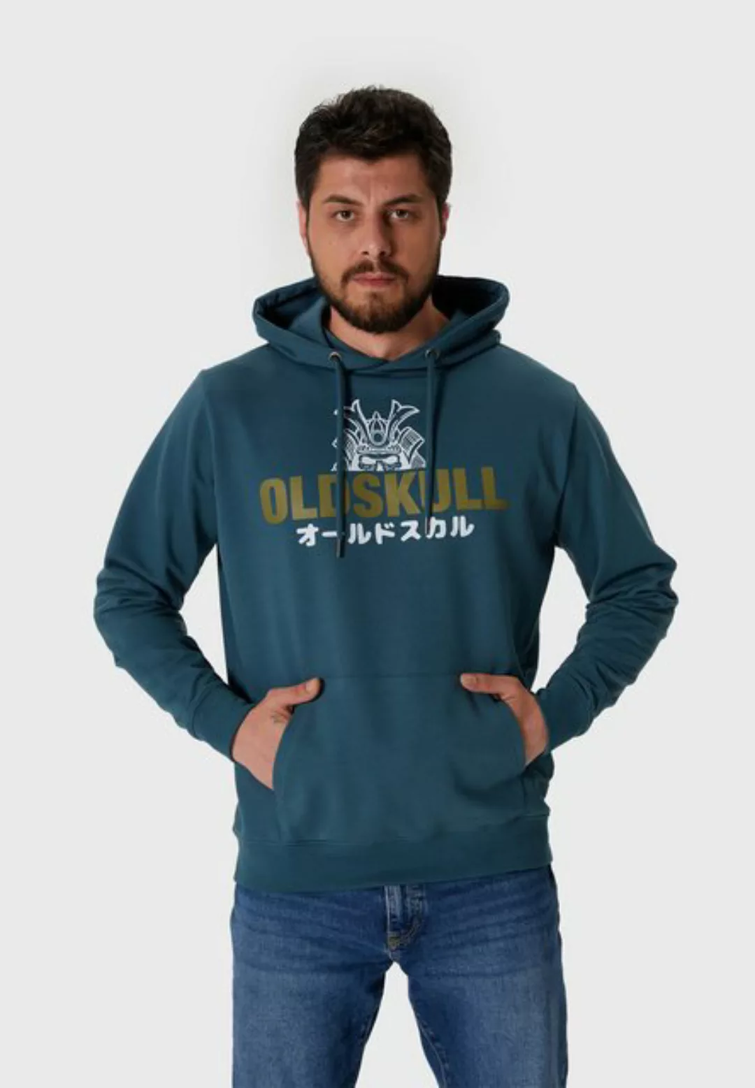 Oldskull Hoodie Basic Classic Samurai Logo günstig online kaufen