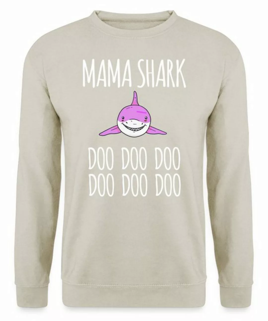 Quattro Formatee Sweatshirt Mama Shark Doo - Muttertag Mutter Unisex Pullov günstig online kaufen