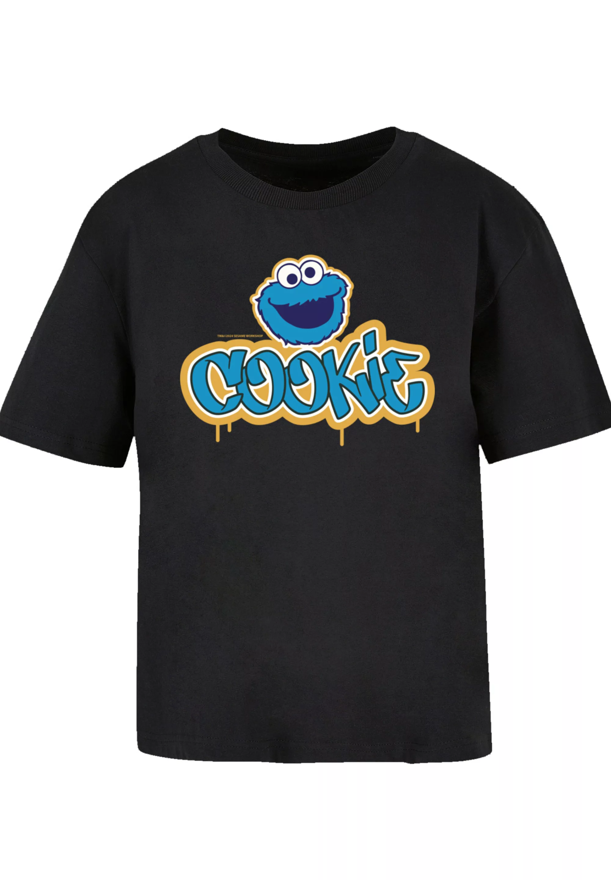 F4NT4STIC T-Shirt "Sesamstraße Cookie Graffiti Logo", Premium Qualität günstig online kaufen