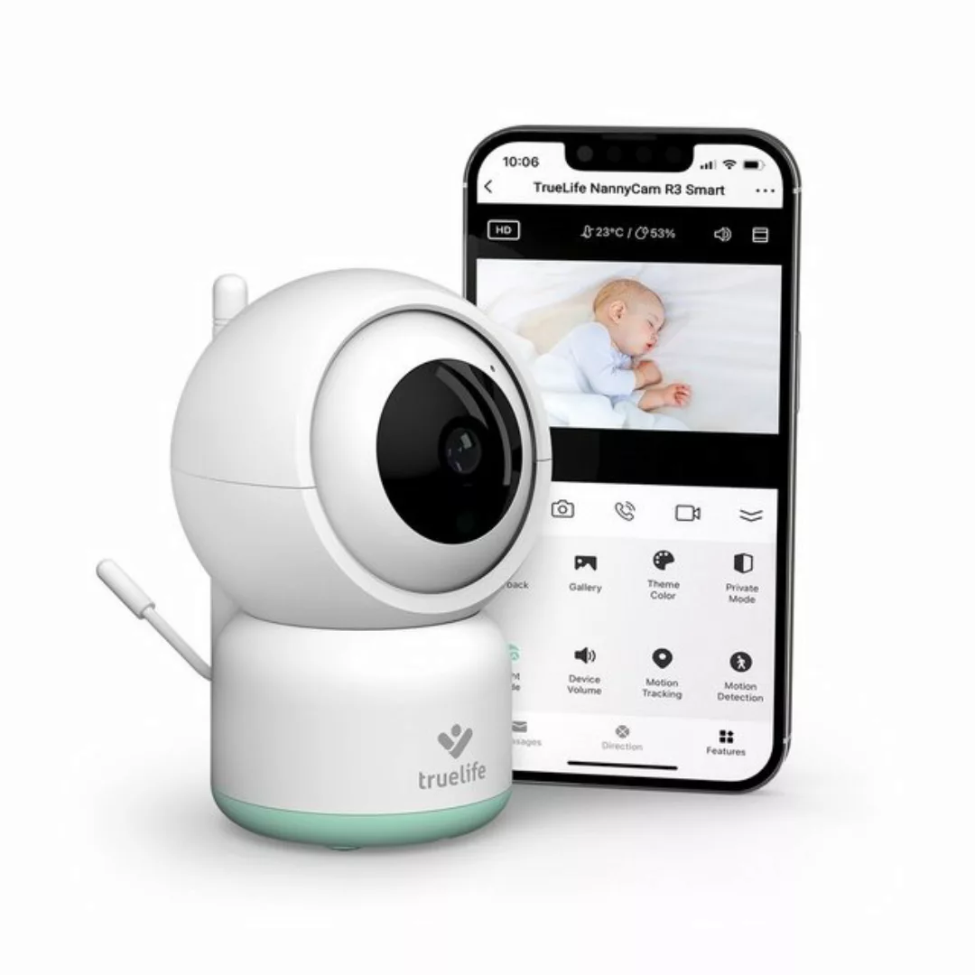 TrueLife Video-Babyphone NannyCam R3 Smart, 1-tlg., Babyeinheit, Klares Ful günstig online kaufen