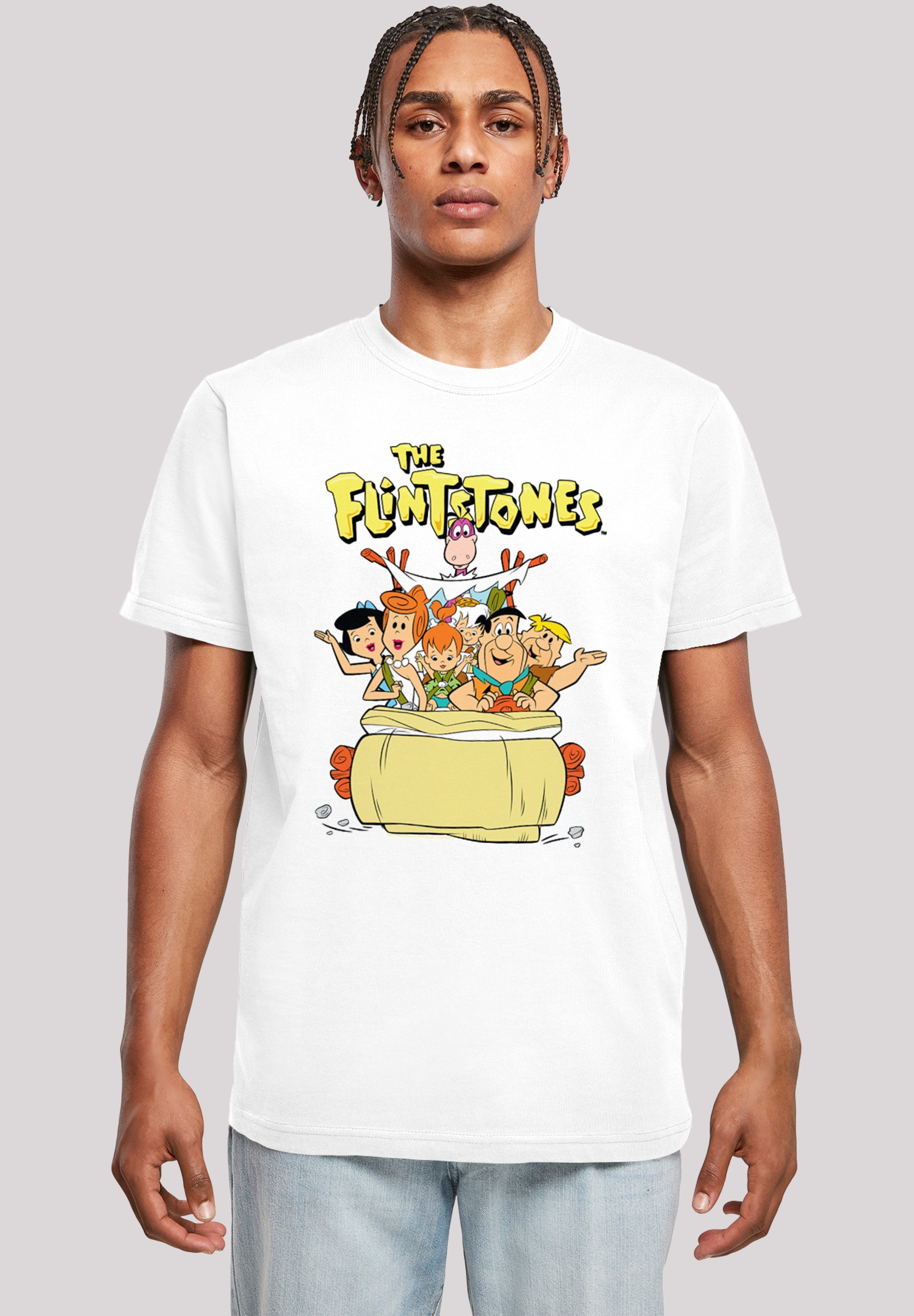 F4NT4STIC T-Shirt "Die Familie Feuerstein The The Ride", Print günstig online kaufen
