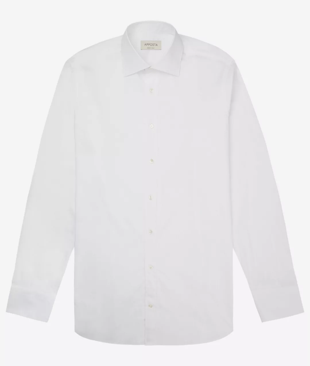 Hemd  einfarbig  weiß 100% reine baumwolle oxford, kragenform  halb-gesprei günstig online kaufen