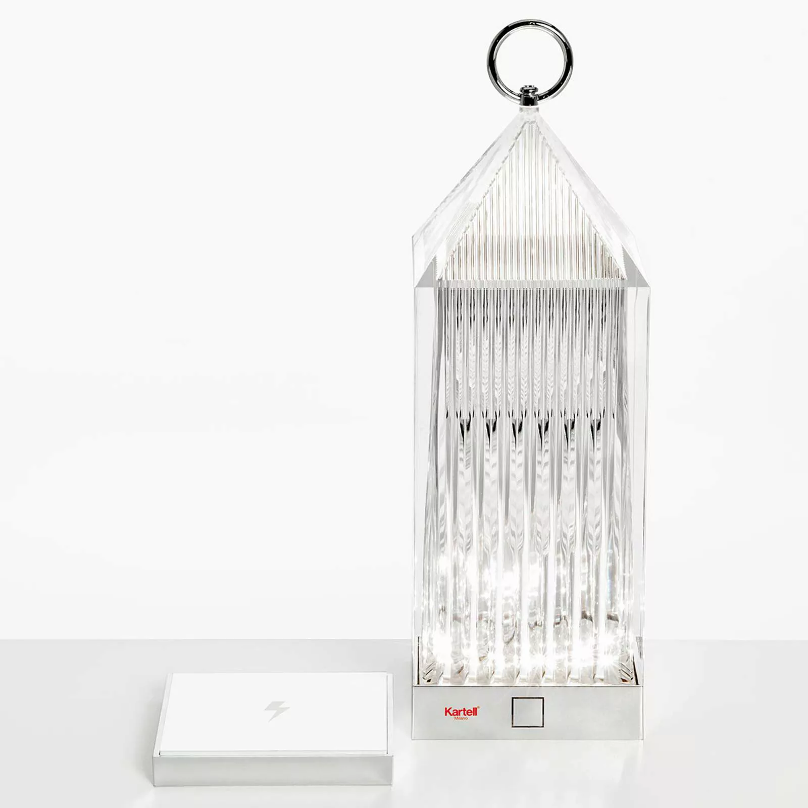 Kabellose, wiederaufladbare Außenlampe Lantern LED plastikmaterial transpar günstig online kaufen