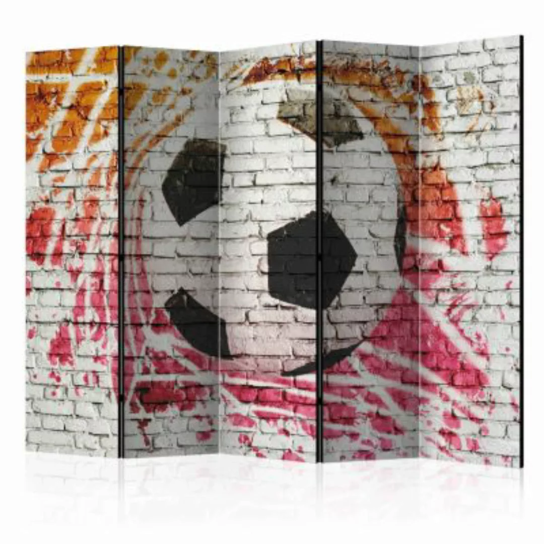 artgeist Paravent Street football II [Room Dividers] mehrfarbig Gr. 225 x 1 günstig online kaufen