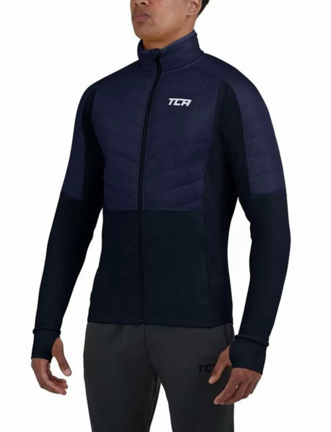 TCA Trainingspullover TCA Herren Excel Runner Laufjacke - Dunkelblau, XL (1 günstig online kaufen