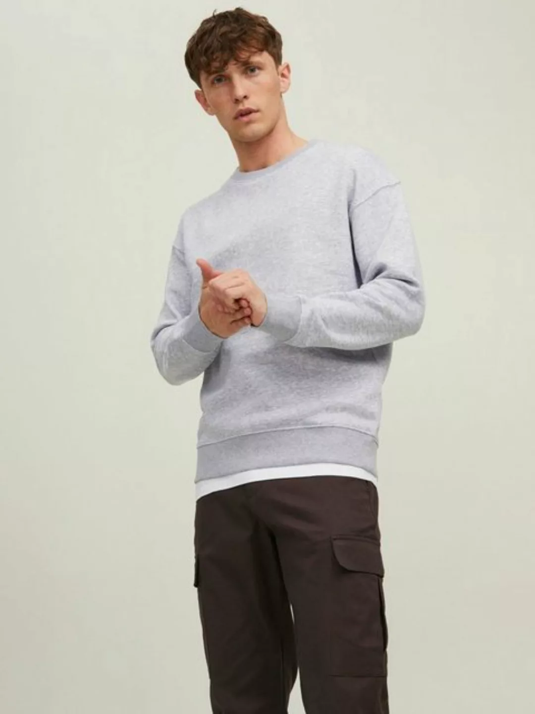 Jack & Jones Herren Sweatshirt JJESTAR BASIC - Relaxed Fit günstig online kaufen