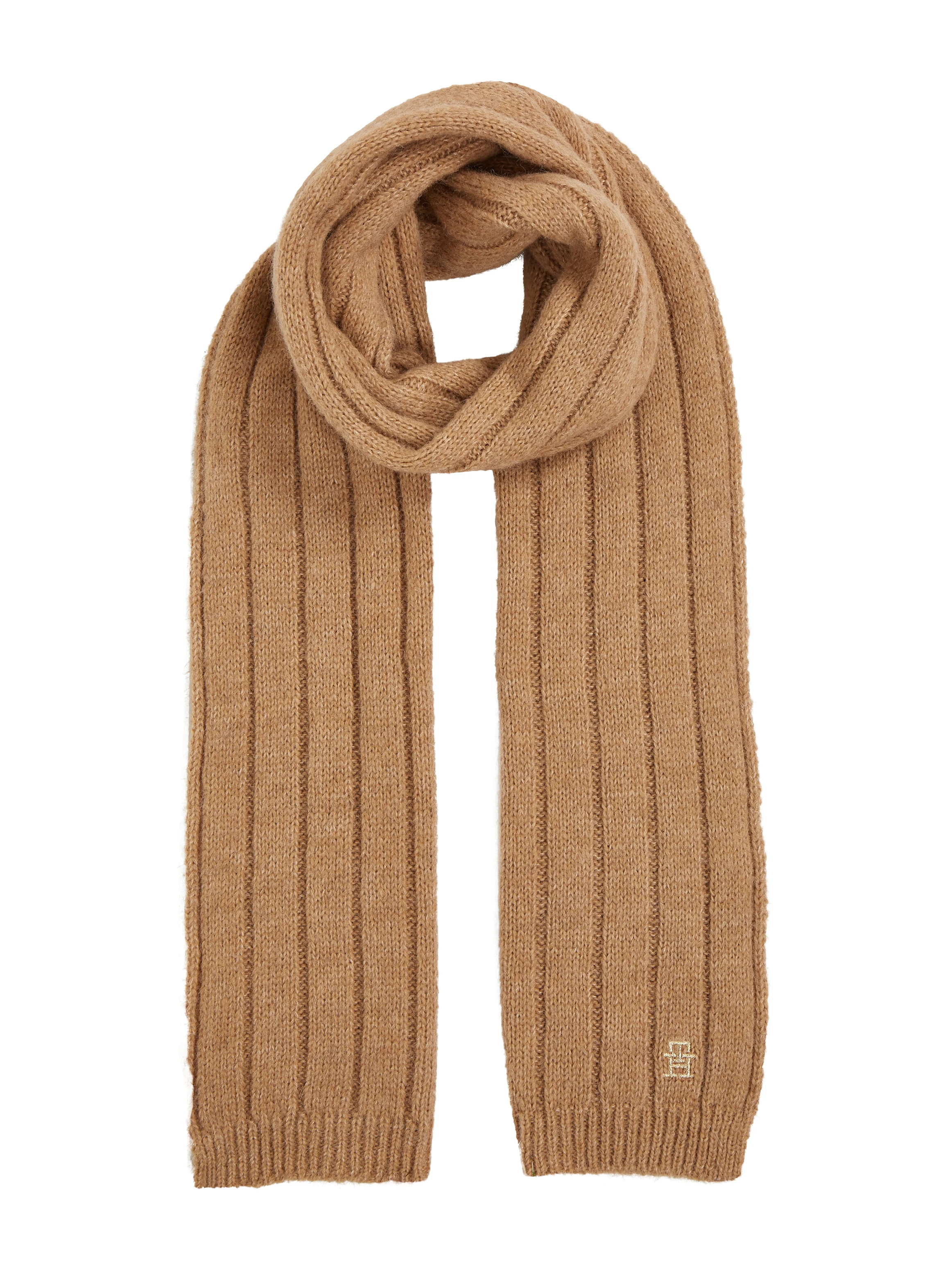 Tommy Hilfiger Strickschal "TH TIMELESS SCARF", Rippstrick-Schal mit Monogr günstig online kaufen