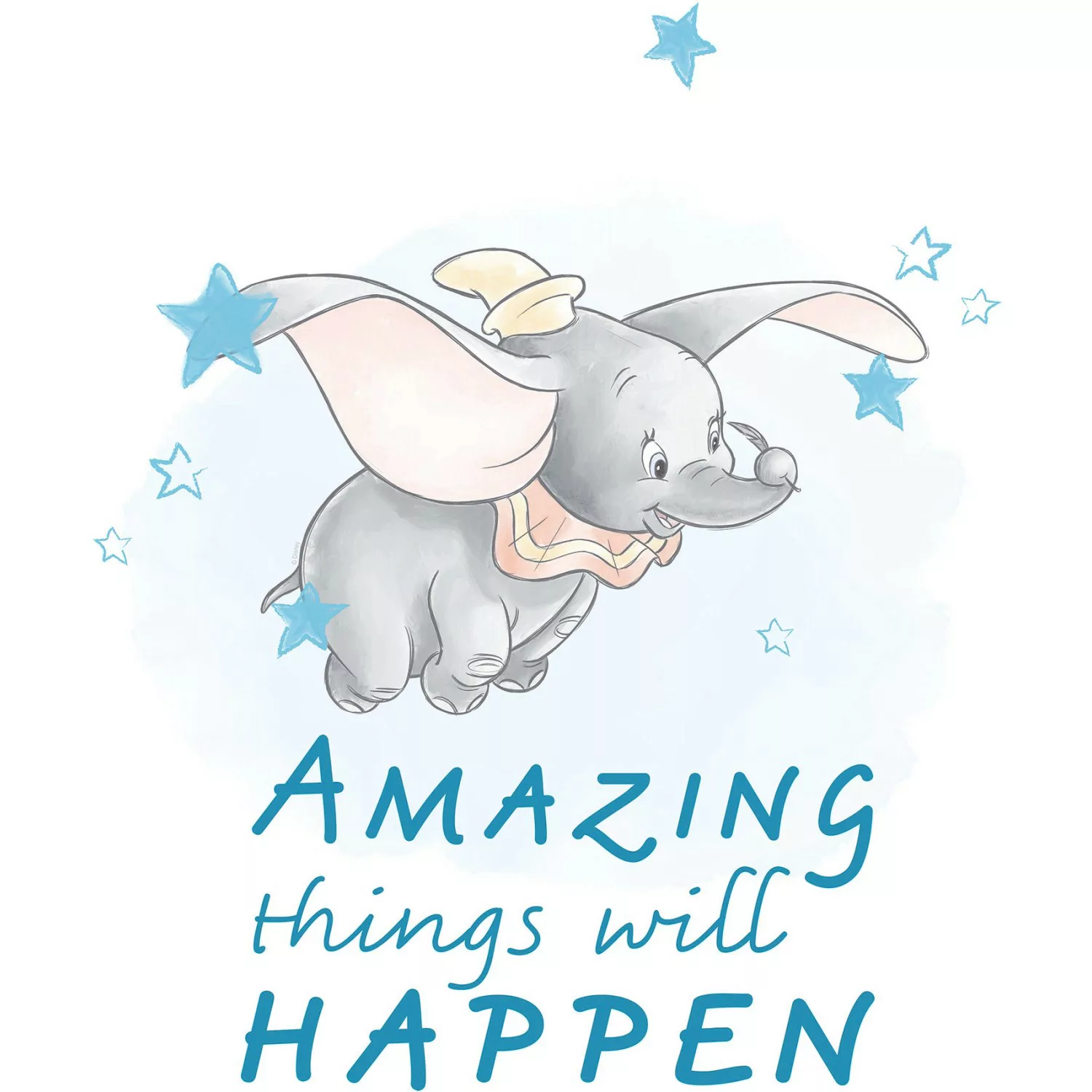 Komar Poster "Dumbo Amazing", Disney, (1 St.), Kinderzimmer, Schlafzimmer, günstig online kaufen