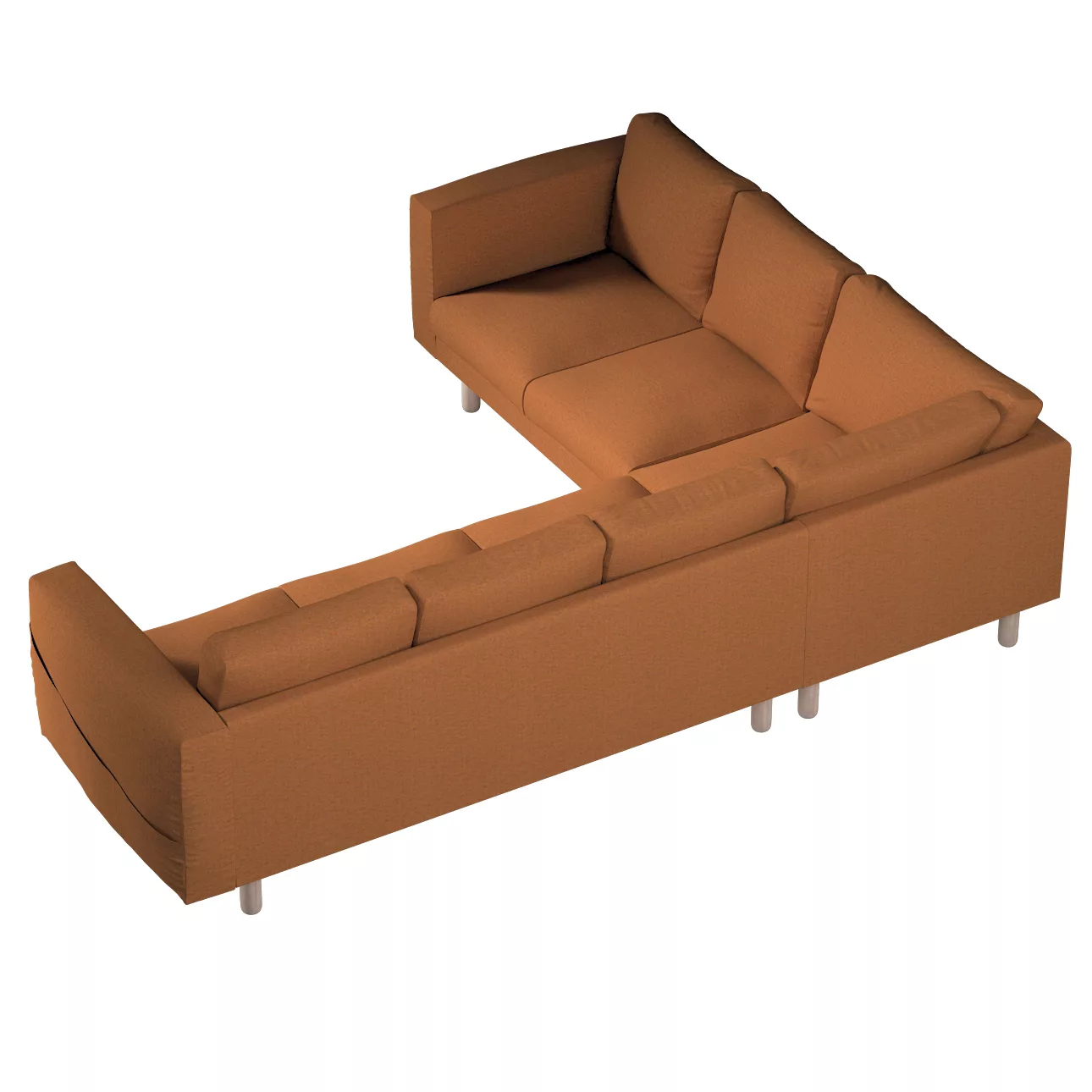 Bezug für Norsborg 5-Sitzer Ecksofa, orange, Norsborg 5-Sitzer Ecksofabezug günstig online kaufen