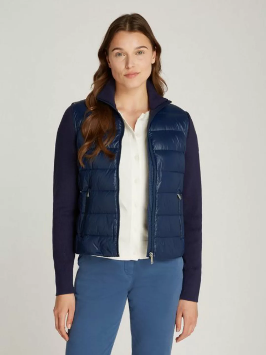 Tommy Hilfiger Steppjacke LW DOWN FEMININE GLOSS KNIT JKT mit leichter Watt günstig online kaufen