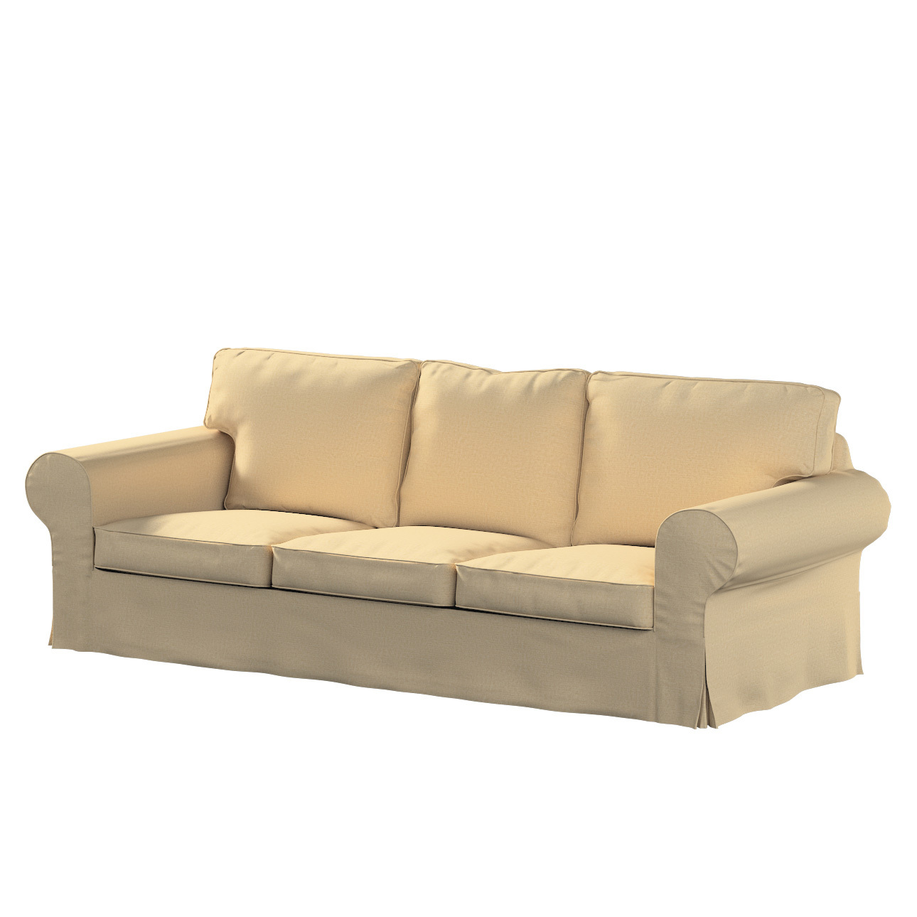 Bezug für Ektorp 3-Sitzer Sofa nicht ausklappbar, sandfarben, Sofabezug für günstig online kaufen