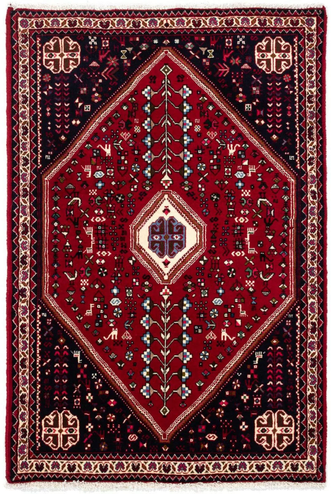 morgenland Wollteppich »Abadeh Medaillon Rosso scuro 154 x 107 cm«, rechtec günstig online kaufen