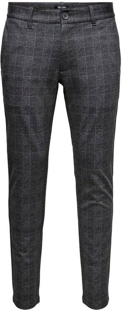 Only & Sons Herren Chino Hose ONSMARK SLIM CHECK 9887 - Slim Fit günstig online kaufen