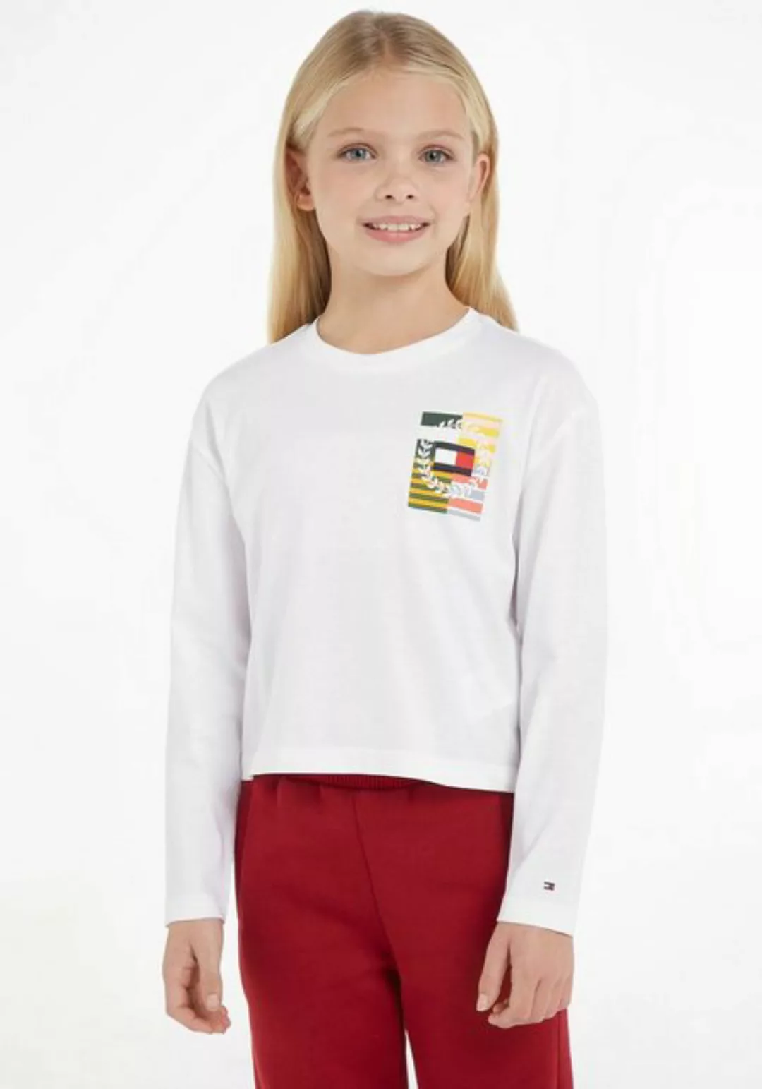 Tommy Hilfiger Langarmshirt MULTI ARTWORK TEE L/S mit großem Print auf dem günstig online kaufen