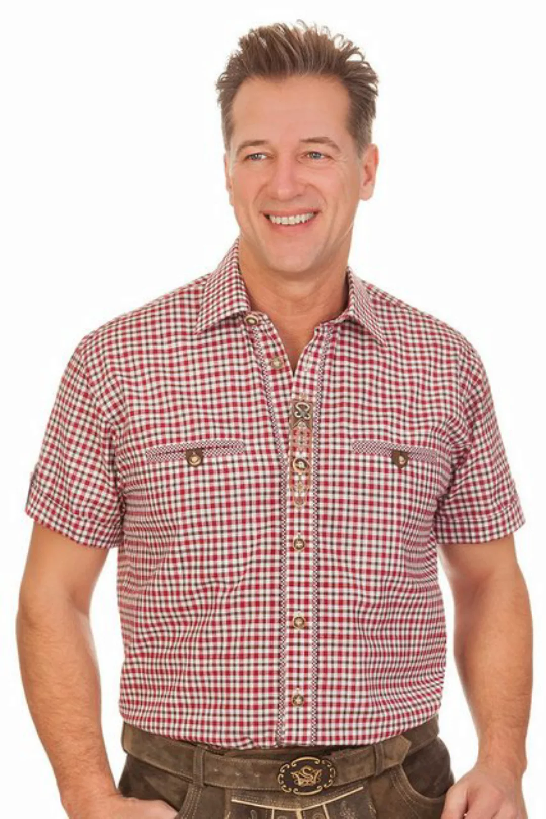 orbis Trachtenhemd Trachtenhemd - KASPIAN - rot günstig online kaufen