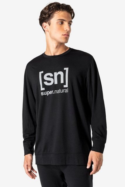 SUPER.NATURAL Langarmshirt Merino Longsleeve M WARM UP LS funktioneller Mer günstig online kaufen