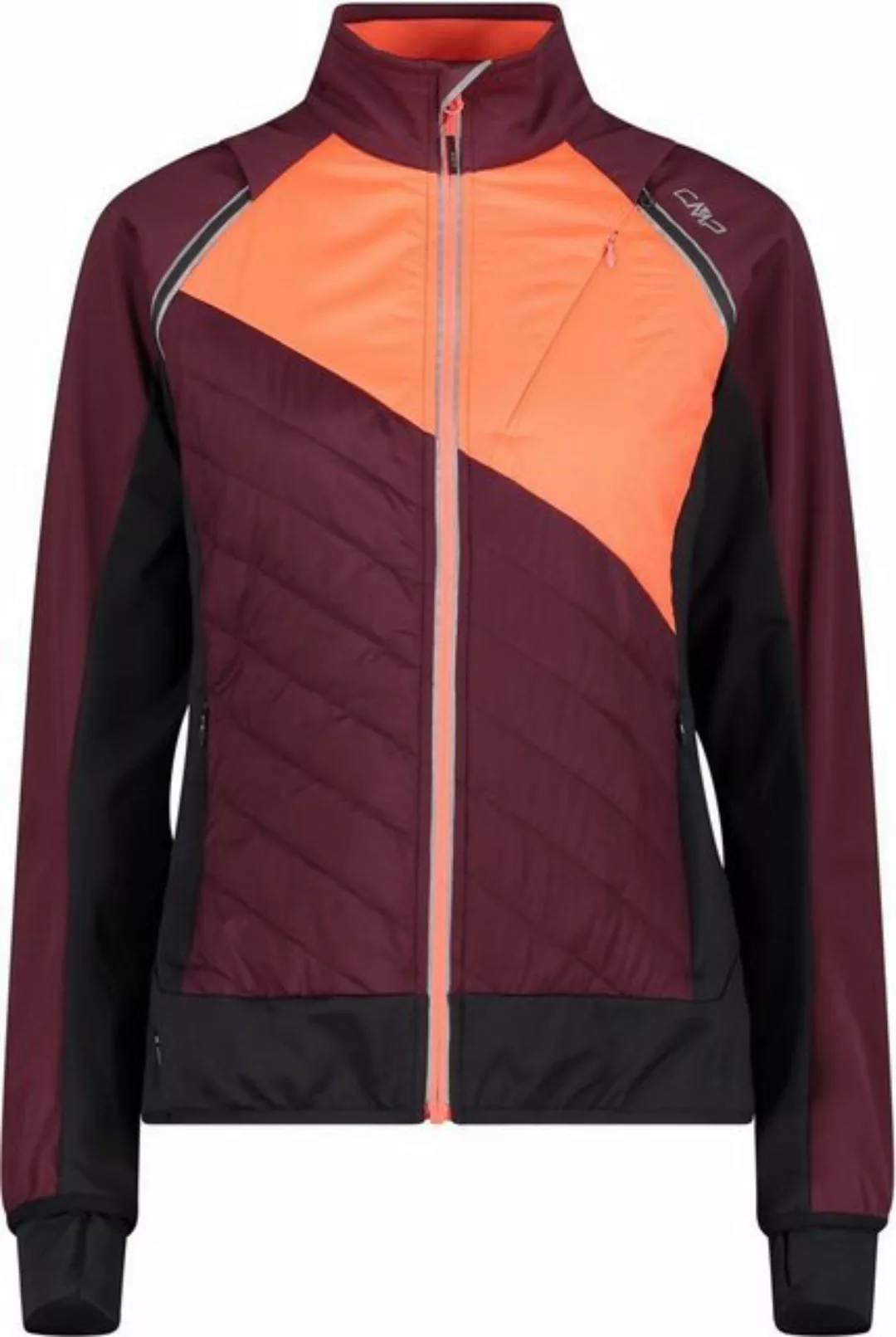 CMP Funktionsjacke WOMAN JACKET WITH DETACHABLE SLEEVE BURGUNDY günstig online kaufen