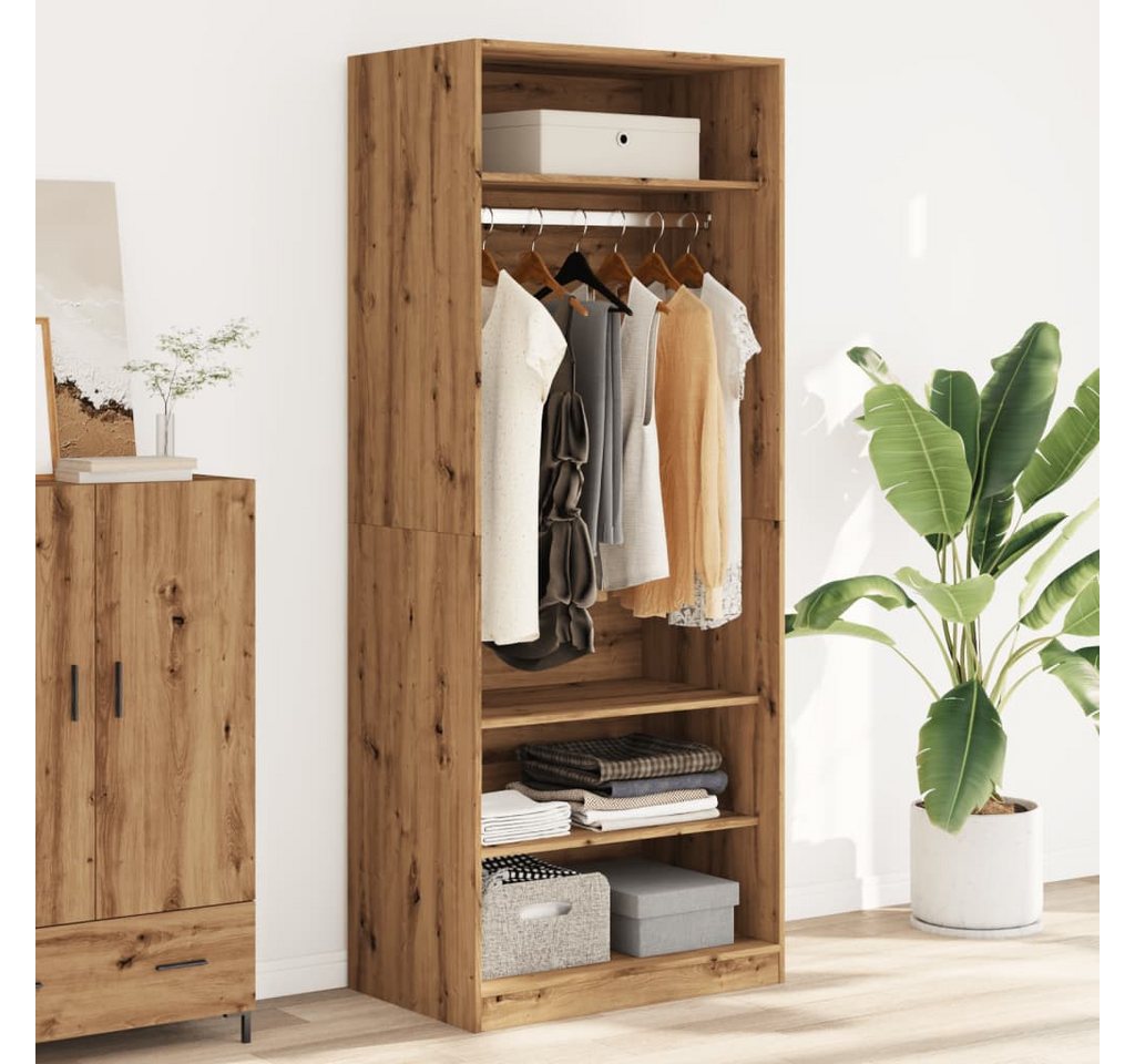 vidaXL Schrankmodule Kleiderschrank Artisan-Eiche 80x50x200 cm Holzwerkstof günstig online kaufen