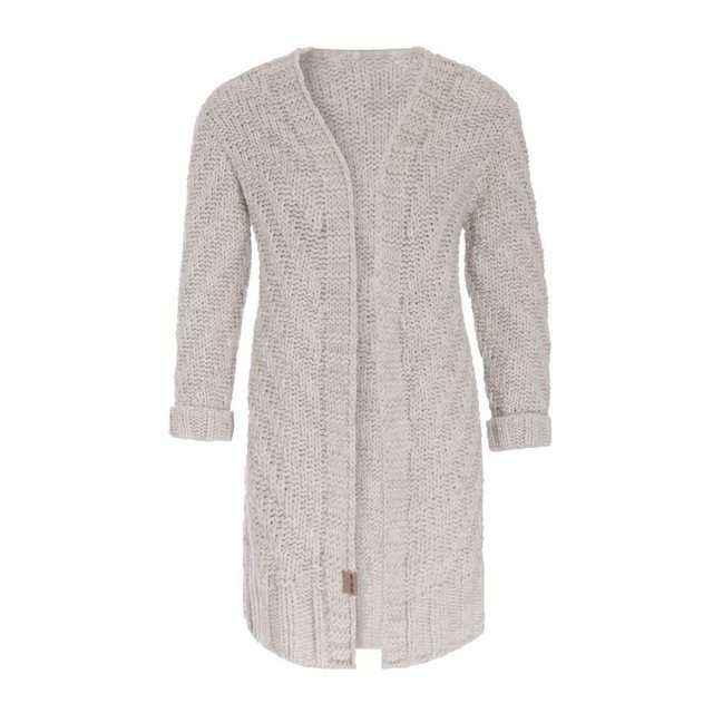 Knit Factory Strickjacke Sally Strickjacken 36/38 Glatt Beige (1-tlg) moder günstig online kaufen