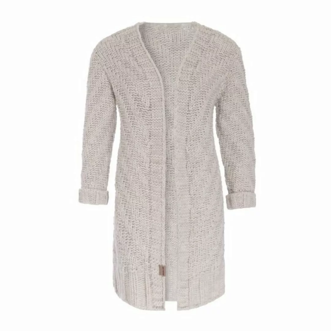 Knit Factory Strickjacke Sally Strickjacken 36/38 Glatt Beige (1-tlg) moder günstig online kaufen