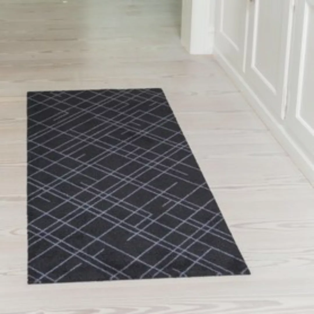 Teppichläufer 'Lines' schwarz, 67 x 150 cm günstig online kaufen