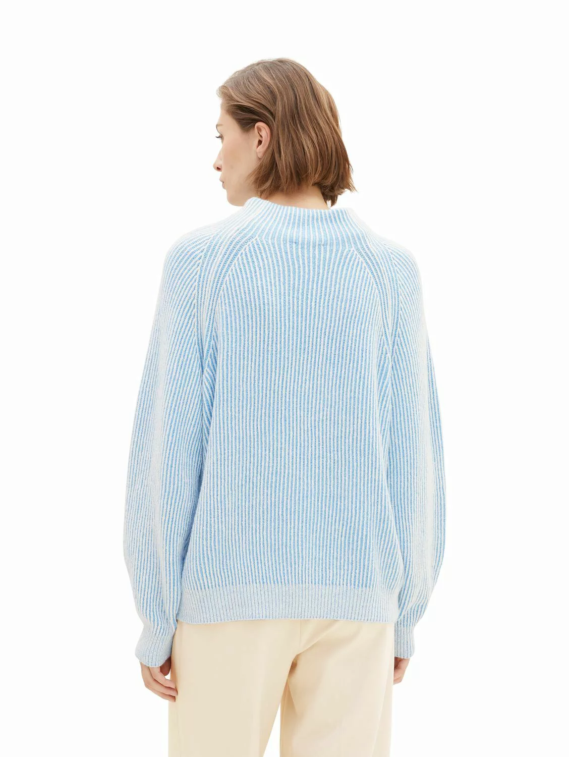 Tom Tailor Damen Pullover KNIT STRIPED - Relaxed Fit günstig online kaufen