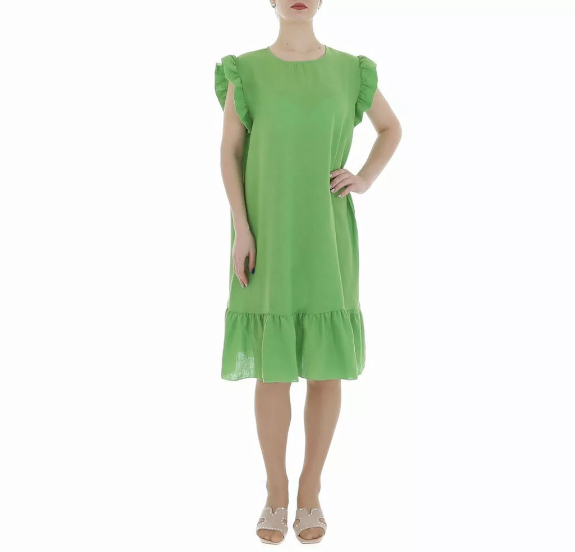 Ital-Design Sommerkleid Damen Freizeit (86164359) Rüschen Kreppoptik/gesmok günstig online kaufen