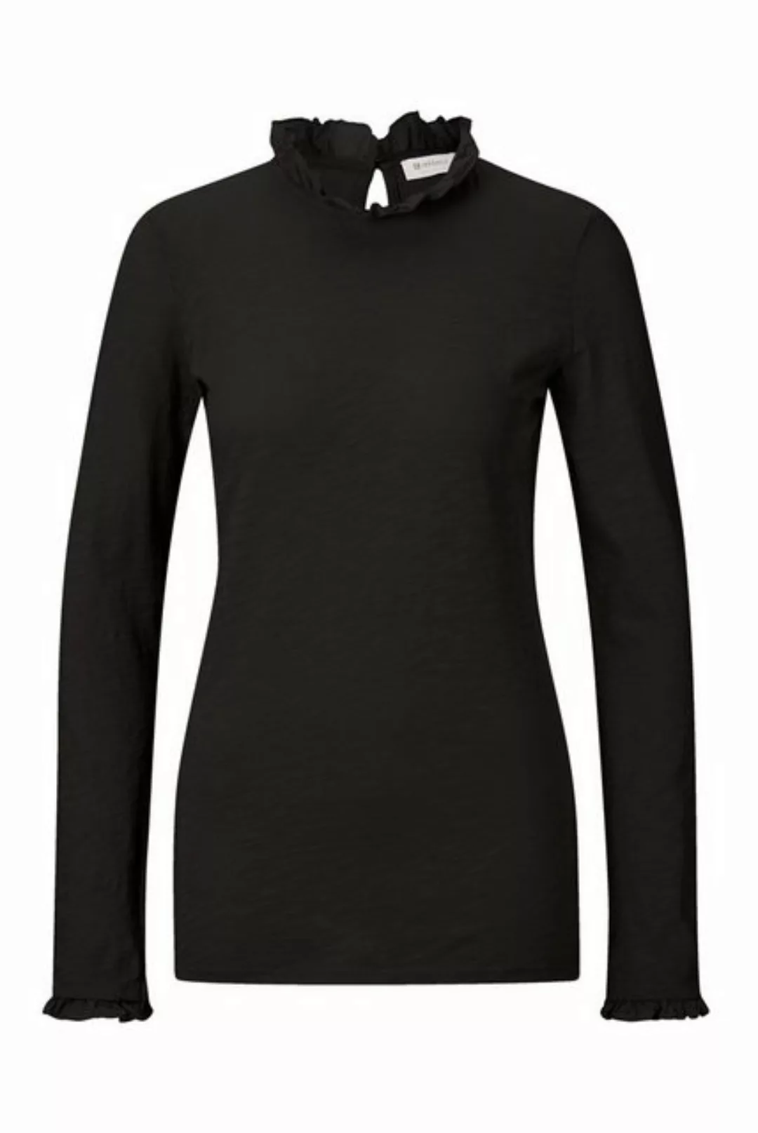 Rich & Royal T-Shirt Damen Longsleeve mit Rüschen (1-tlg) günstig online kaufen