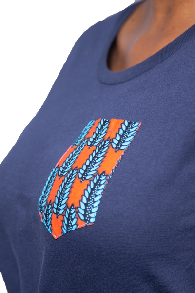 Damen T-shirt "Fuko Orange" Aus Biobaumwolle günstig online kaufen