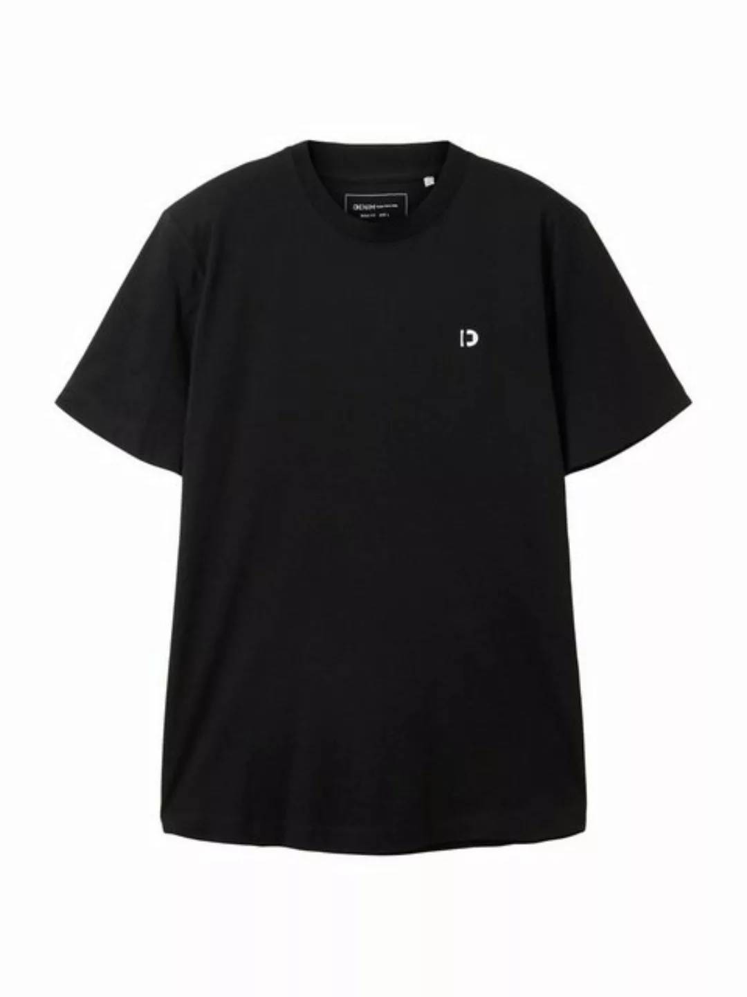 TOM TAILOR Denim T-Shirt Crewneck mit kleinem Logo-Print günstig online kaufen