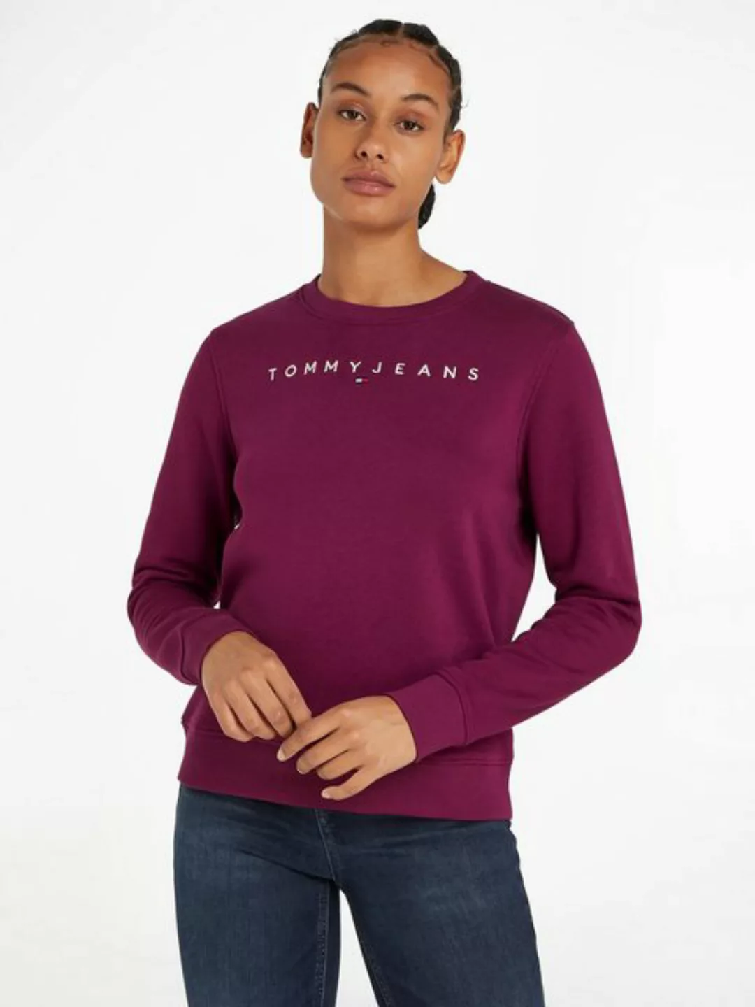 Tommy Jeans Sweatshirt TJW REG LINEAR CREW EXT mit Logoschriftzug günstig online kaufen