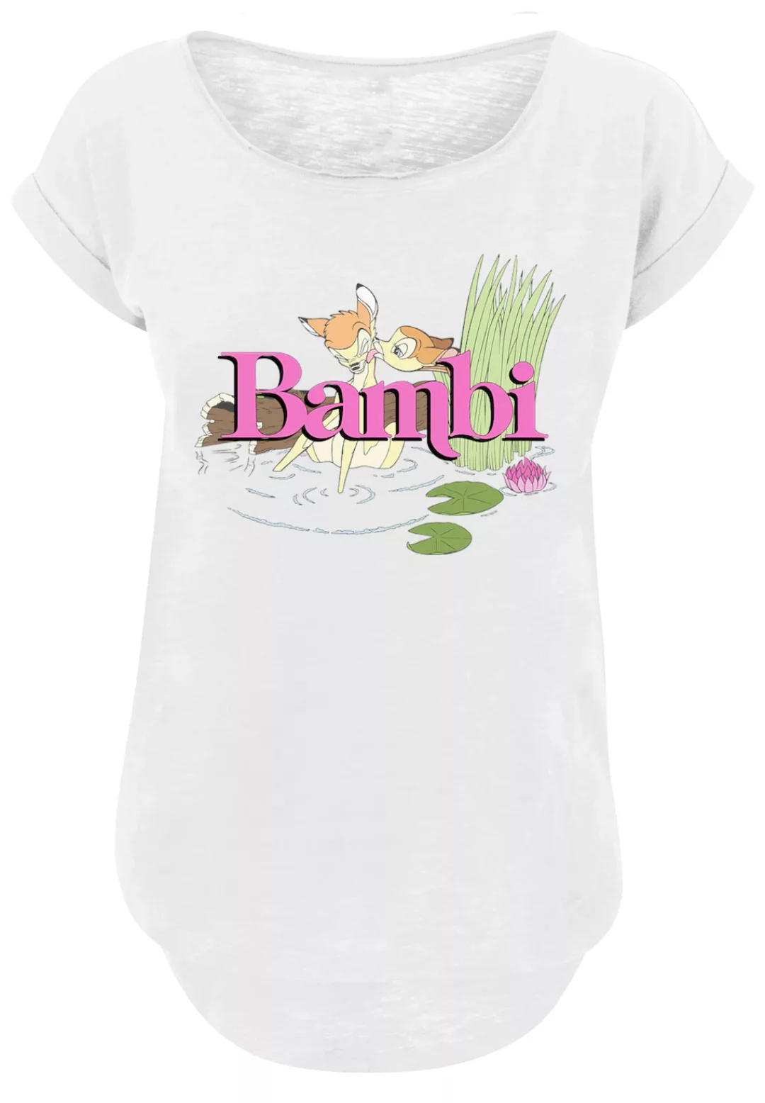 F4NT4STIC T-Shirt "Long Cut T-Shirt Disney Bambi Kiss", Damen,Premium Merch günstig online kaufen