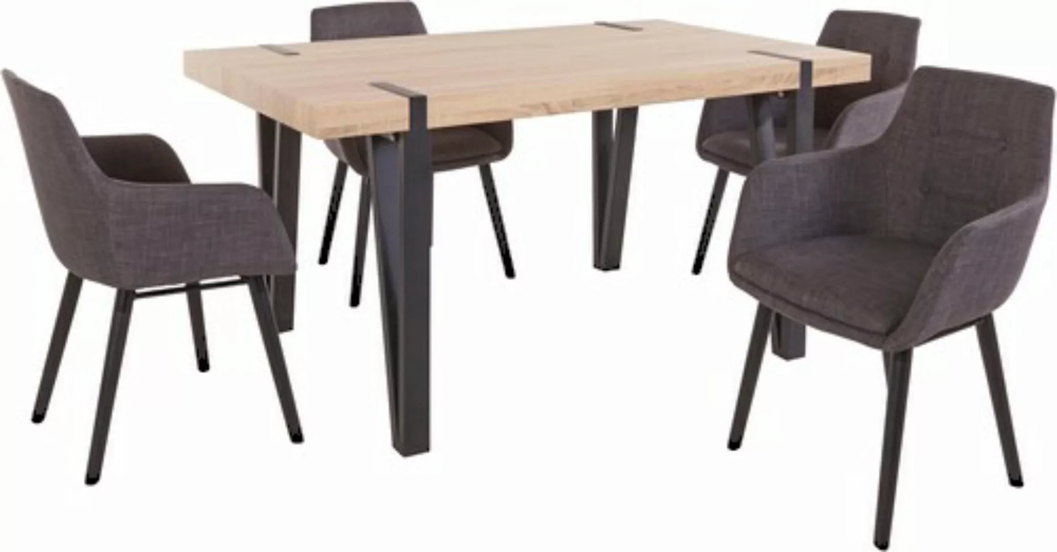 Home affaire Essgruppe "Sanchez und Bradford", (Set, 5 tlg.), mit Tisch, Br günstig online kaufen