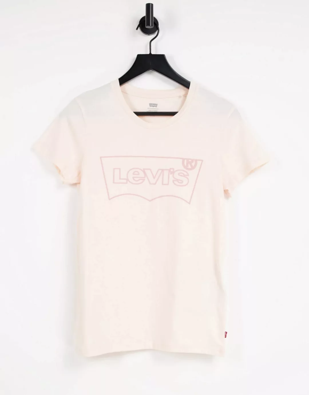 Levis – Das perfektes T-Shirt – T-Shirt mit Skizzenlogo in der Farbe Musche günstig online kaufen