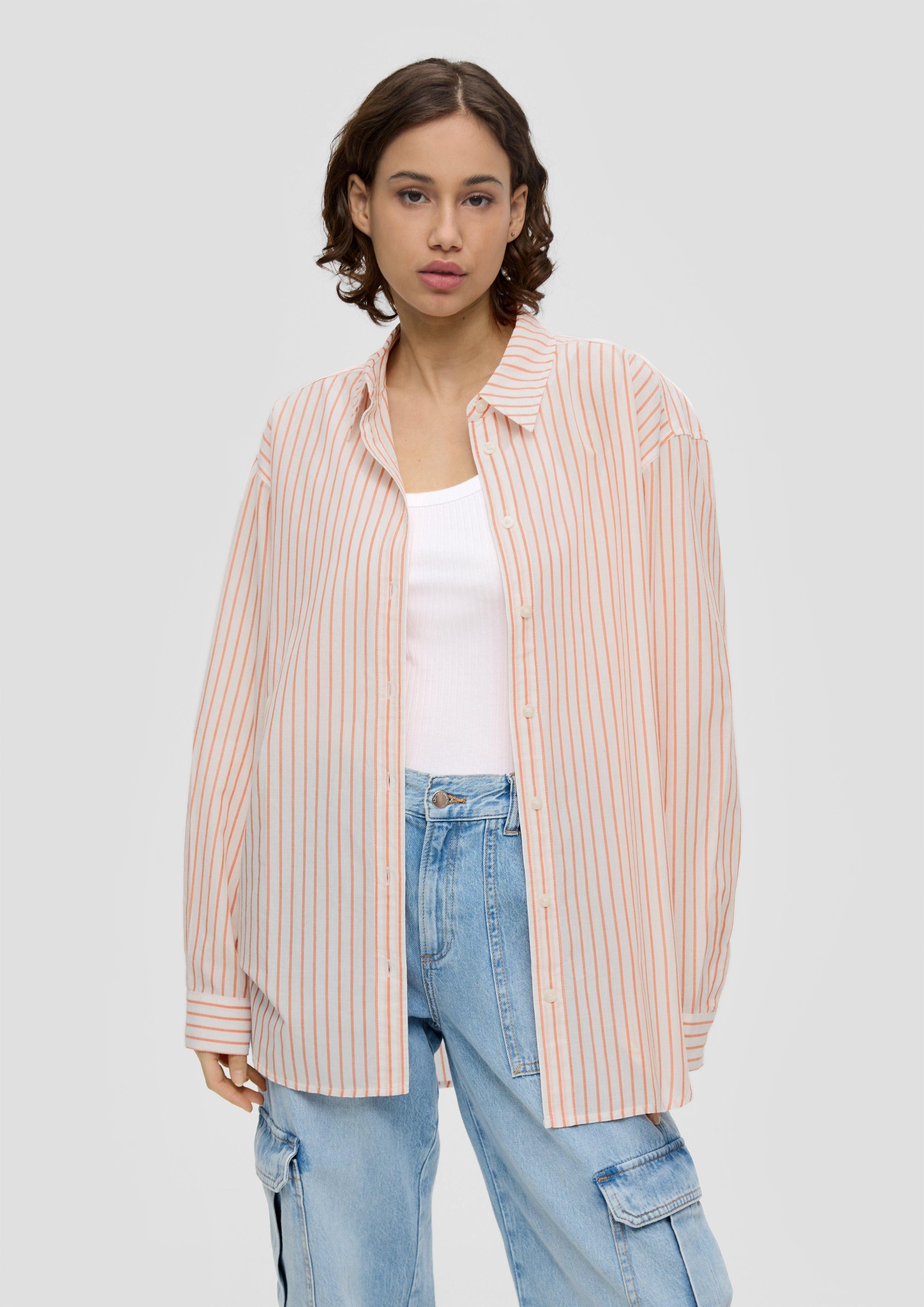 QS Langarmbluse Longbluse mit Streifen günstig online kaufen