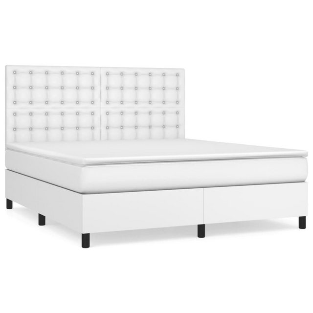 vidaXL Boxspringbett Bett Boxspringbett mit Matratze Kunstleder (160 x 200 günstig online kaufen