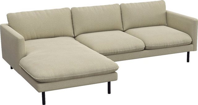 FLEXLUX Ecksofa "Bolzano", Sitzaufbau mit Kaltschaum & Stahl-Wellen, loose günstig online kaufen