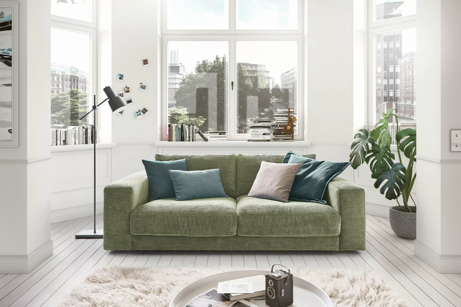 KAWOLA Sofa MADELINE, Cord 2-Sitzer od. 3-Sitzer versch. Farben günstig online kaufen