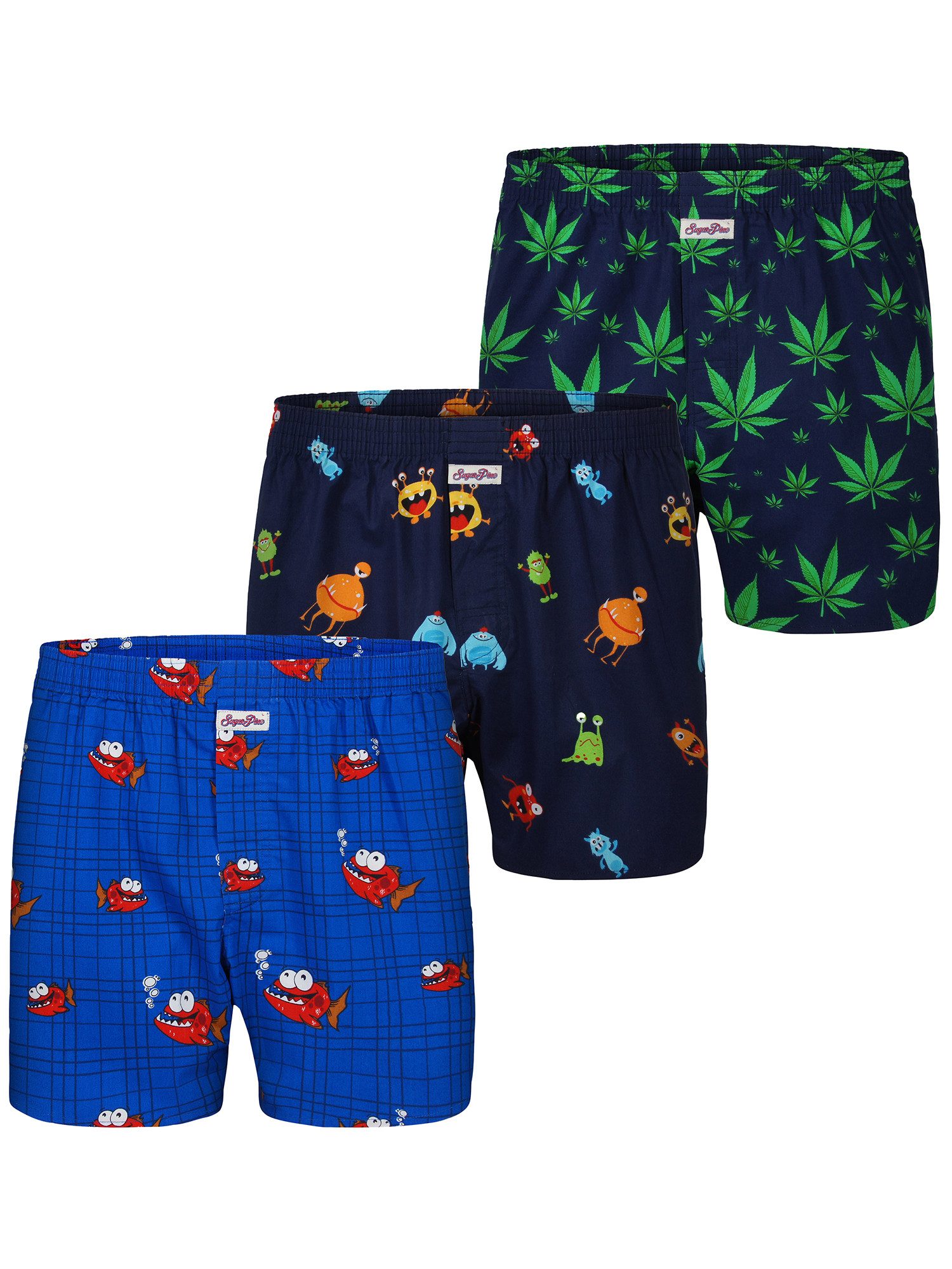 Sugar Pine Boxer Webboxershorts weit Motive günstig online kaufen