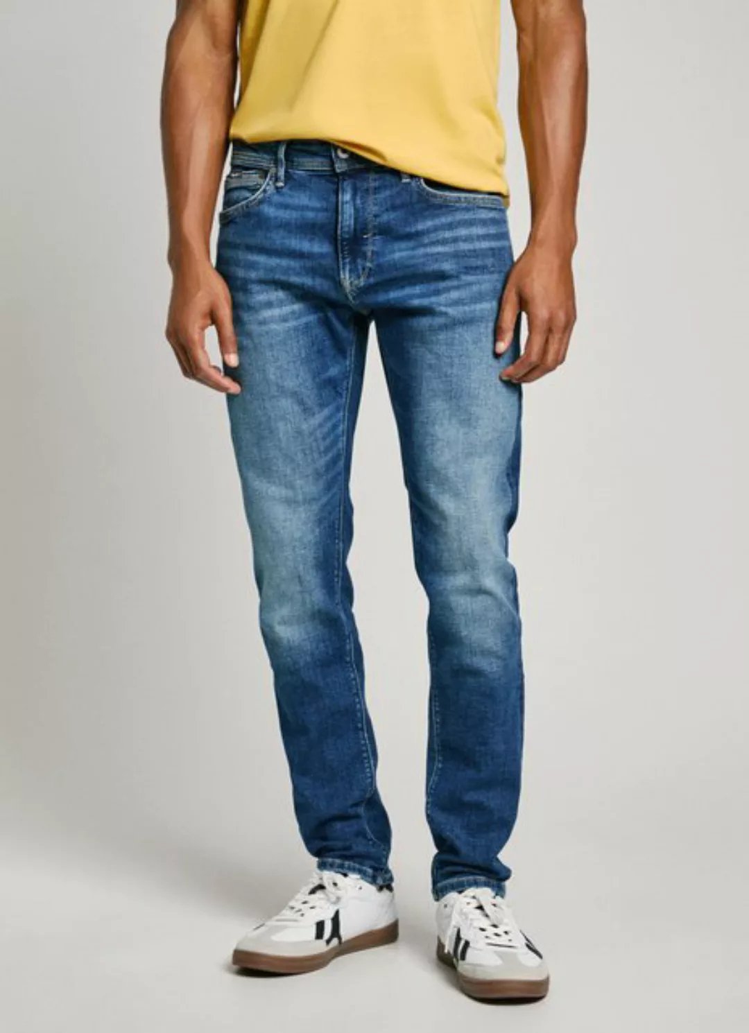 Pepe Jeans Herren Jeans STANLEY - Tapered Fit - Blau - Blue Denim günstig online kaufen