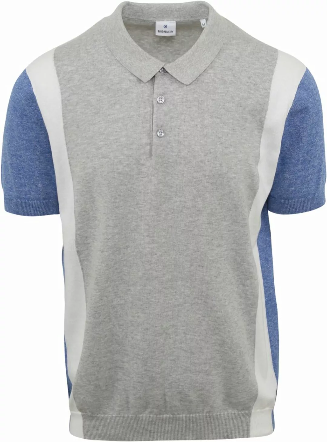 Blue Industry M18 Polo Shirt Grau - Größe L günstig online kaufen