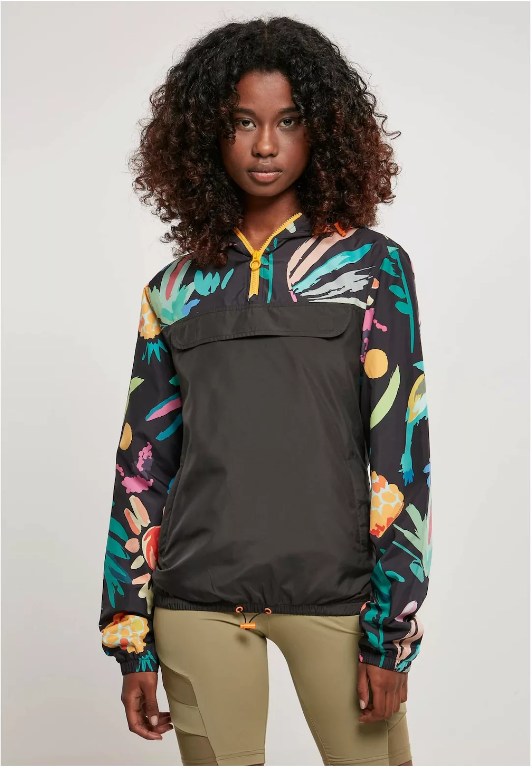 URBAN CLASSICS Outdoorjacke "Damen Ladies Mixed Pull Over Jacket", (1 St.), günstig online kaufen