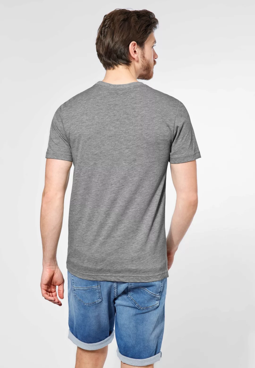 STREET ONE MEN T-Shirt, mit Fotoprint günstig online kaufen