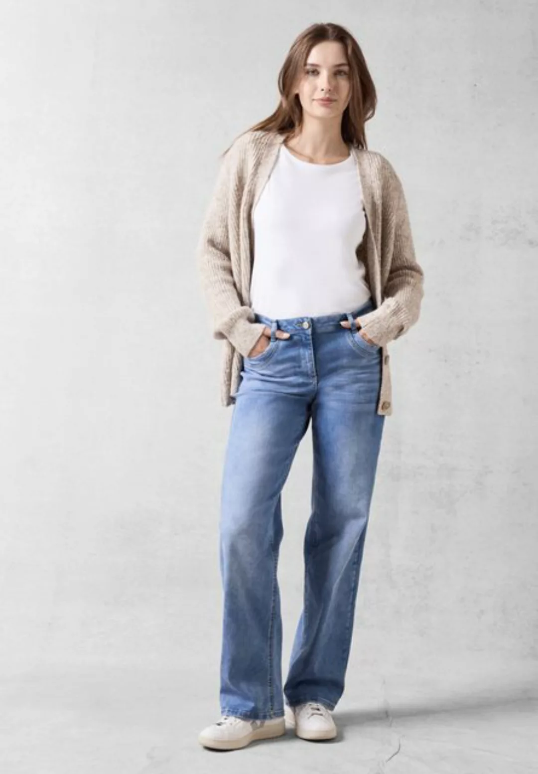 Cecil Gerade Jeans, High Waist günstig online kaufen