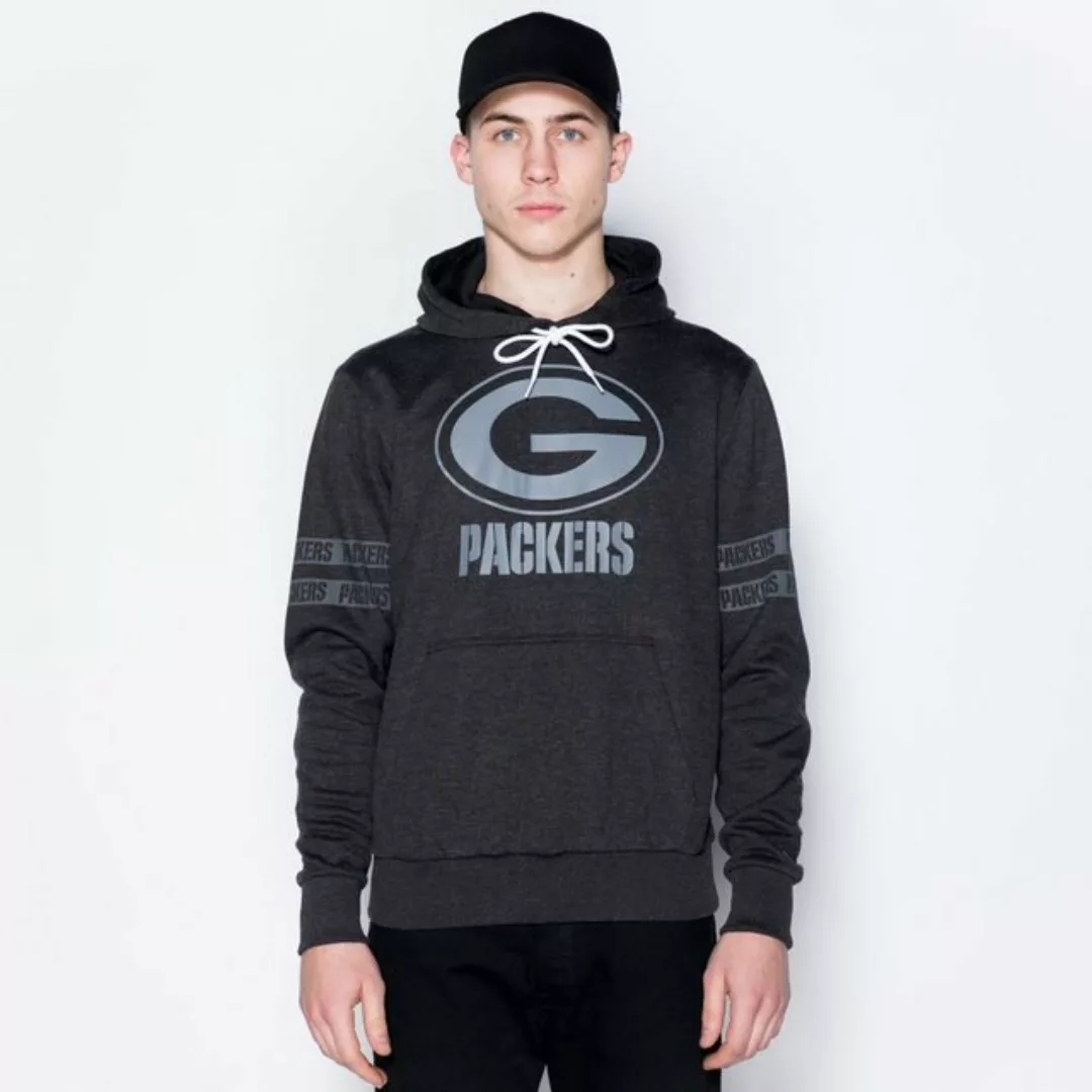 New Era Troyer New Era NFL GREEN BAY PACKERS Tonal Black Hoodie Pullover günstig online kaufen