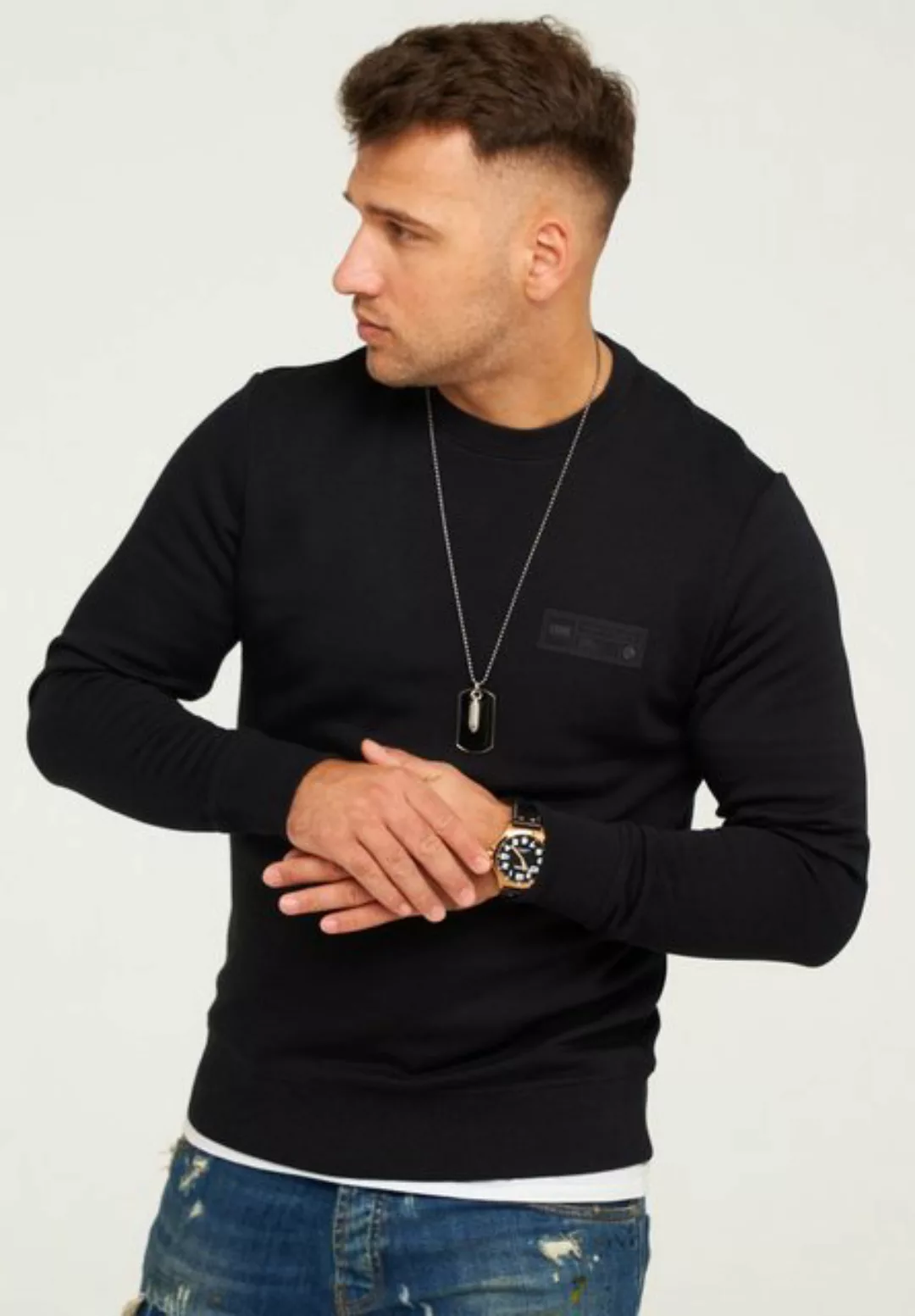 Jack & Jones Sweatshirt POPS SWEAT CREW NECK günstig online kaufen