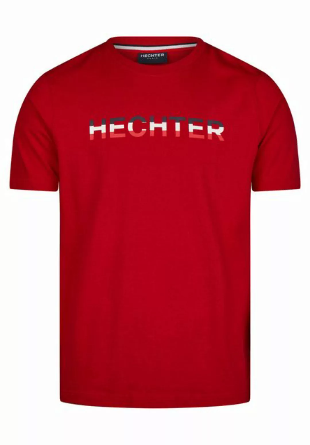 HECHTER PARIS T-Shirt mit farbigen Akzenten und HECHTER-Druck günstig online kaufen