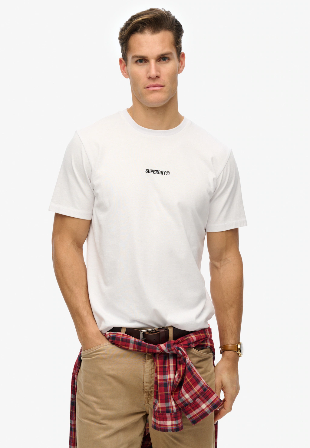 Superdry Rundhalsshirt "MICRO LOGO T SHIRT" günstig online kaufen