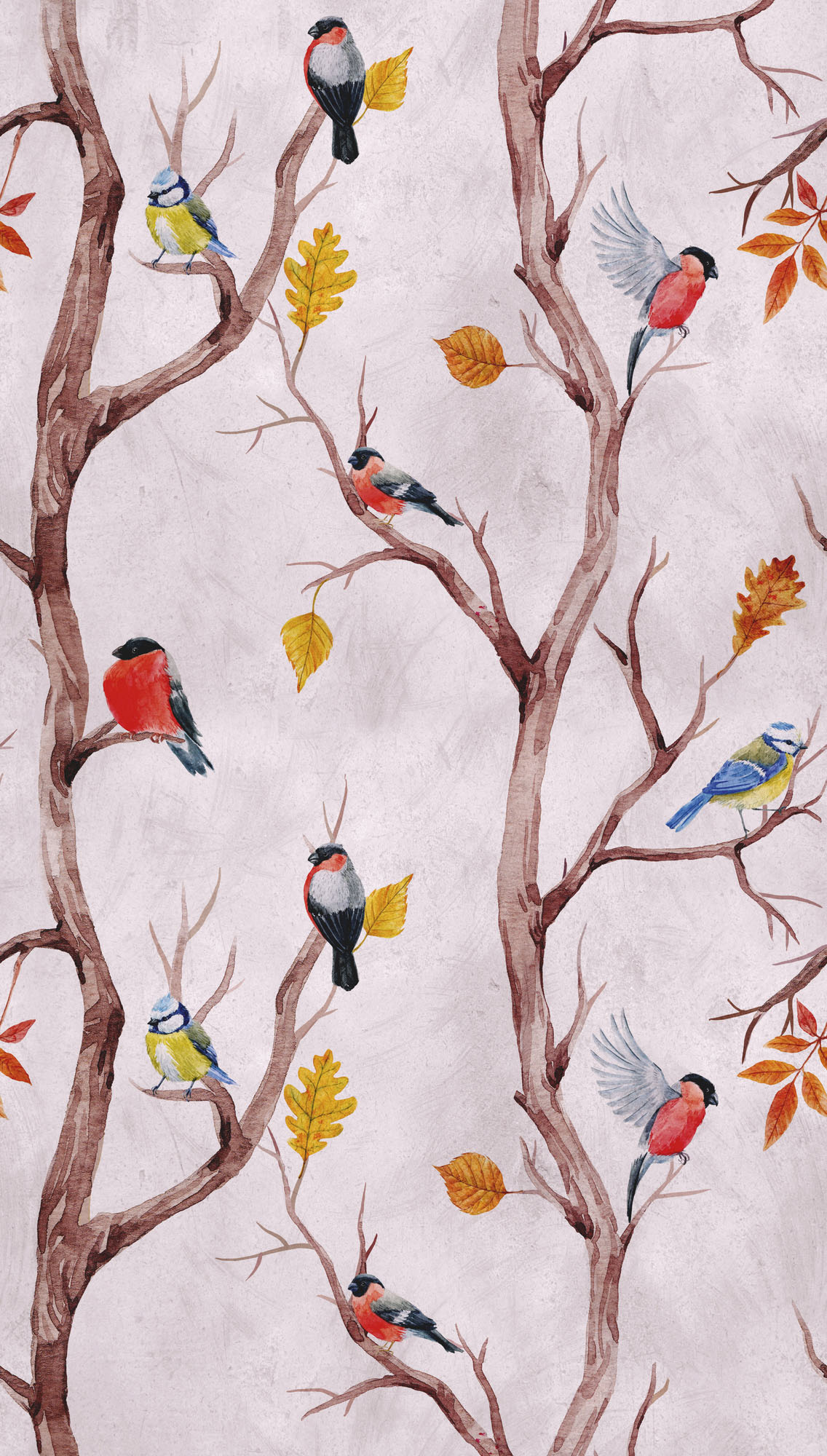 A.S. Création Fototapete Vlies Vögel Baum Äste 159 cm x 280 cm Rosa FSC® günstig online kaufen